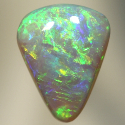SOLID SEMI BLACK OPAL Neon orange and green over purple blue. SEE VIDEO